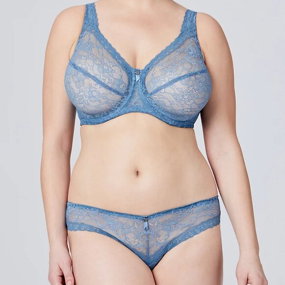 Set of 3! Panties Large Briefs Bramour Nolita L FITS 29-30" Waist Low Cut Blue - Picture 5 of 16